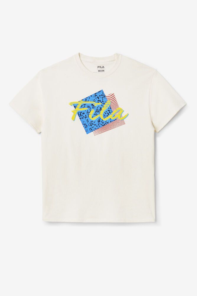 Fila T-Shirt Mens Beige - Santa Monica - Philippines 4136957-KP